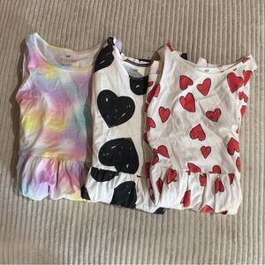 H&M Girls Dress Bundle | Size 8–10 | 3 Sleeveless Cotton Dresses